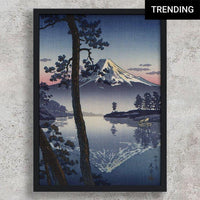 High-quality Framed Print Fuji from Tago Bay - Tsuchiya Koitsu Japanese Woodblock Print Ukiyo-e - City of Paradise